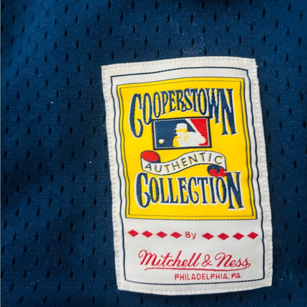 Mitchell & Ness Cooperstown Collection Blue Jersey
